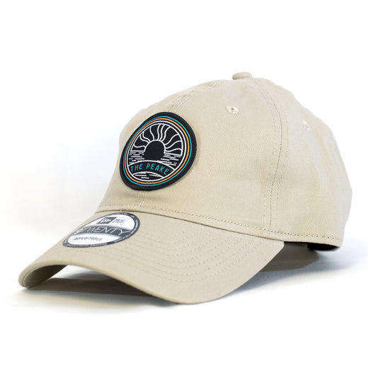 STONE ADJUSTABLE PEAKE HAT WITH SUNRISE PATCH